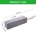 thumbnail image 7 of Hengbo  4 PCS Scouring Stick with Short Handle Cleaner Pumice Stick Stone for Removing Toilet Bowl Ring Pool Bathroom Toilet Brush Gray, 7 of 7