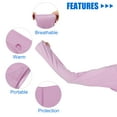 thumbnail image 4 of Unique Bargains Soft Sun Protection Arm Shawl Cooling Sleeve Polyester Arm Sleeve with Finger Hole for Women Golf Purple, 4 of 6