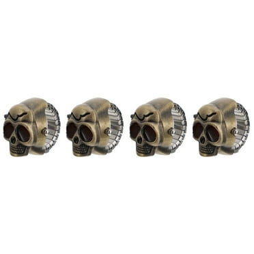 4 pcs  Unique Skull Finger Watches Skull Mini Watches Ghost Head Ring Watches