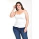 thumbnail image 2 of Blusa básica de tirantes Roman Fashion /Tallas Extras, 001 (Blanco) blanco 42, 2 of 6