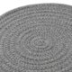thumbnail image 4 of Manteles individuales para mesa de comedor, tapete trenzado de algodón para servir en cocina, 9,5 pulgadas de diámetro, gris oscuro Sharpla Mantel individual redondo trenzado de algodón, 4 of 6