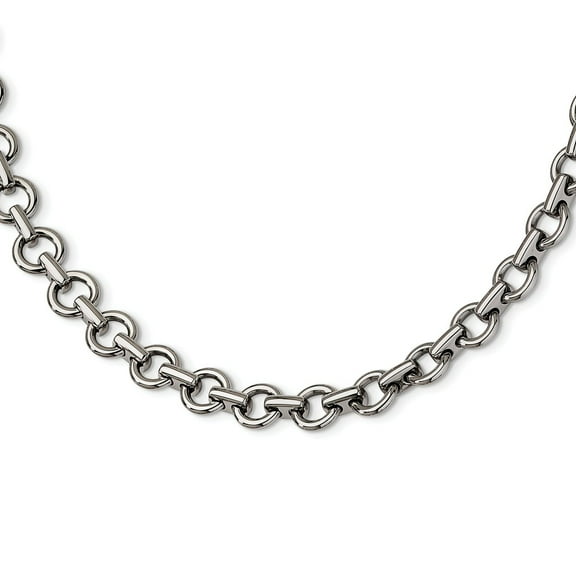 Primal Steel Stainless Steel Polished Links 20-inch Necklace