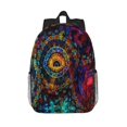 thumbnail image 1 of Easygdp Mandala Colorful Mochila Ligera de 15 Pulgadas para Estudiantes, Mochila Cómoda para la Escuela y Viajes, Correas Ajustables, 1 of 6