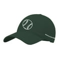 thumbnail image 2 of Baseball Hats for Women, Audhol Washed Baseball Pattern with Printed Baseball Caps on Both Sides Womens Hats Green One Size, 2 of 5