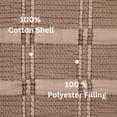 thumbnail image 5 of Mainstays Cloud Matelasse Pillow Sham, Warm Brown, Standard, 5 of 11