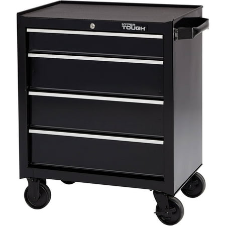 Hyper Tough 4-Drawer Rolling Tool Cabinet with Ball-Bearing Slides, (Best Tool Box For Home)