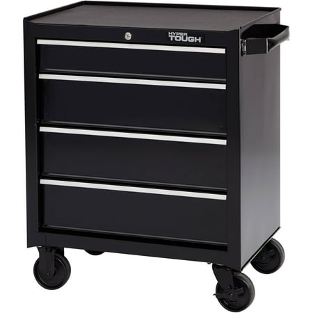 Hyper Tough 4-Drawer Rolling Tool Cabinet with Ball-Bearing Slides, (Best Deal On Tool Chest)