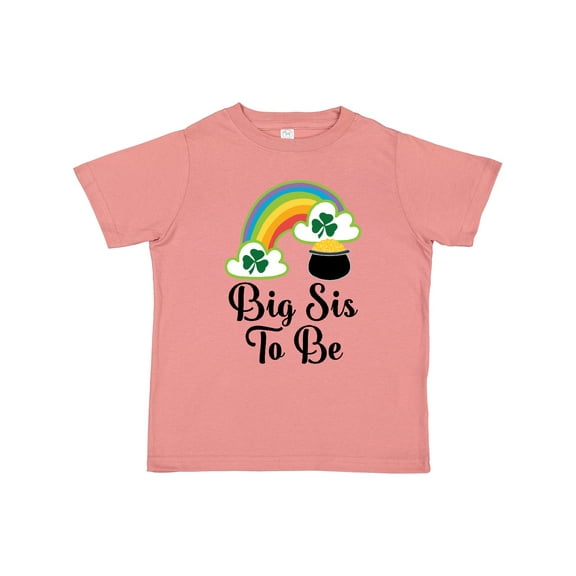 Inktastic Big Sis to Be Irish St Patricks Sister Girls Toddler T-Shirt