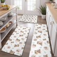 thumbnail image 2 of White Highland Cow Pattern Kitchen Rugs Sets Of 3,Kitchen Runner Rugs Non Skid Washable,Decorative Kitchen Floor Mats for Kitchen,Sink,Laundry,17"x30"+ 17"x47" + 17"x59", 2 of 6
