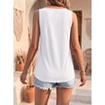 thumbnail image 3 of MOYIKO Tank Tops for Women Summer Sleeveless V Neck Pleated Tops Loose Fit Casual Trendy Basic, 3 of 7