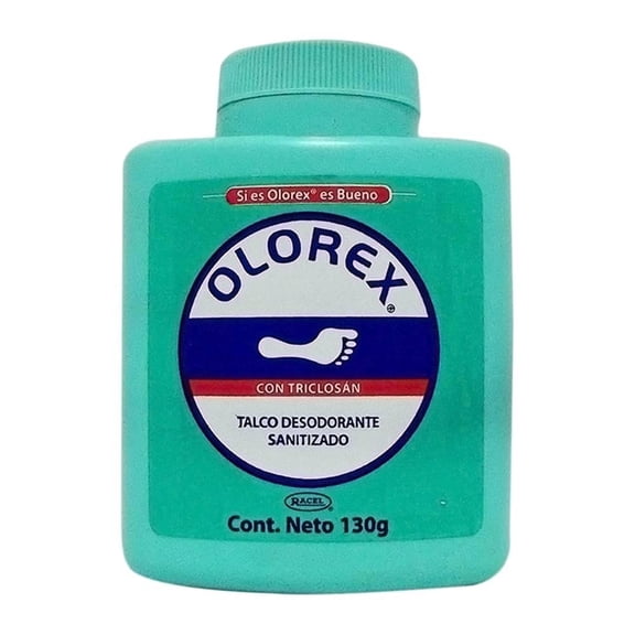 Talco desodorante Olorex sanitizado 130 g