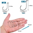 thumbnail image 6 of OROOTL Saltwater Circle Fishing Hooks Kit Offset Octopus Fish Hooks with Power Clips Assortment High Carbon Steel Catfish Hooks Fishing Gears for Freshwater Saltwater, 6 of 6