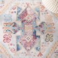 thumbnail image 6 of SAFAVIEH Cabana Clark Medallion Indoor/Outdoor Area Rug, Rust/Blue/Ivory, 6'7" x 6'7" Round, 6 of 10