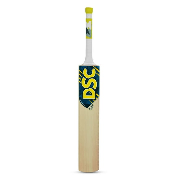 DSC Roar Blast Kashmir Willow Tennis Cricket Bat , Size - 1 | Yellow , Made With High Quality , With Full Cover