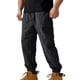 thumbnail image 2 of Ceisia Men's Solid Color Water-Repellent Lantern Cargo Pants with Elastic Drawstring Waist Black XXXXXL Gifts, 2 of 9