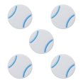 thumbnail image 1 of Wweixi 5 Pieces Tennis Rackets Shock Absorber Dampeners Vibration Reduction Flat Shaped Dampers Buffers Sports Players White 1Set, 1 of 6