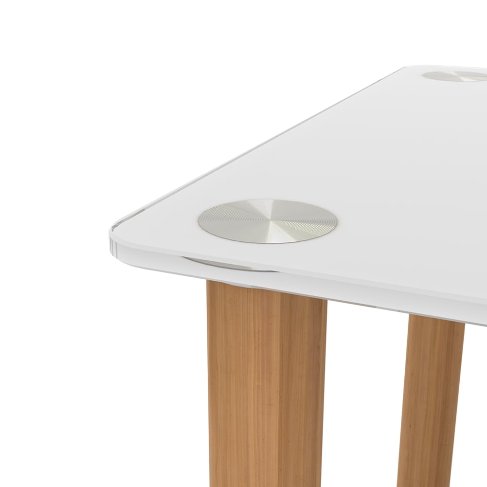 Kadyn End Table, 2-Tier Bedside Table with Storage Shelve, Side Table for Living Room Bedroom, White+Oak Kadyn End Table, 2-Tier Bedside Table with Storage Shelve, Side Table for Living Room Bedroom, White+Oak