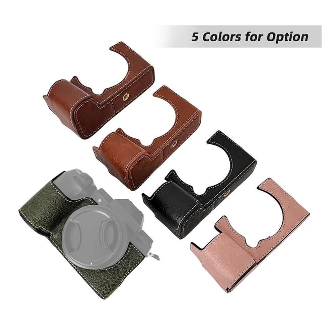 Portable Camera Protective Case Retro Style Camera Case Carry Bag Opening Bottom Design with Shoulder Strap Replacement for Fujifilm XS20/X-S20 Camera