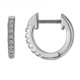 thumbnail image 1 of 14K Gold Plated Cubic Zirconia Cuff Earrings Huggie Stud, 1 of 4