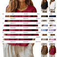 thumbnail image 4 of Womens 3/4 Sleeve Tops Round Neck Shirt Cotton Linen Button down Tunic Tops Loose Casual Breathable Tops for Summer Outdoor Wear by Gbobgt White L, 4 of 6