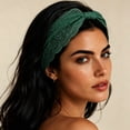 thumbnail image 5 of HAJWOH Lace Wide Headband for Women, Boho Vintage Stretchy Hair Band Wraps Beach Travel Hair Accessories, 5 of 5