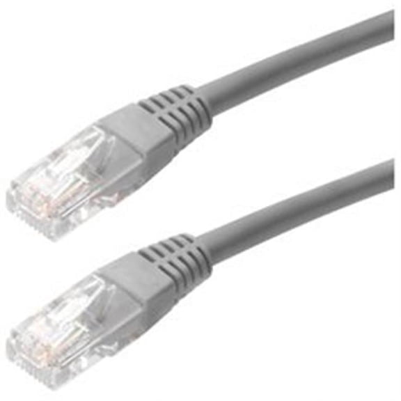 4XC5EPATCH10GR 10 ft Cat5e Molded RJ45 UTP Patch Cable - Grey