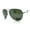black green, variant on Airforce Mens Oversize Classic Officer Metal Rim Aviator Sunglasses Silver Smoke