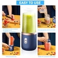 thumbnail image 3 of CURYMAY 2026 New Personal Blender for Smoothies Juice Portable Rechargeable Mini S Cup Portable Blender for Shakes and Smoothies for Travel, Gym, Office, Breakfast, On-The-Go, Outdoor Activities, 3 of 7