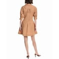 thumbnail image 2 of Cinq à Sept womens  Monty Mini Shirtdress, 6, Brown, 2 of 3