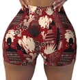 thumbnail image 2 of Fuzoiu African Women A Print Women's Workout Shorts,Workout Biker Shorts Women,Exercise Fitness Shorts,Scrunch Short, Athletic Shorts for Gym Yoga Running Sport Active-XX-Large, 2 of 8