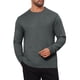 thumbnail image 4 of SUÉTER DE PULLOVER DE PUNTO SUAVE DE MANGA LARGA DE CUELLO REDONDO CLÁSICO PARA HOMBRE INSPIRAR CHIC COLOR SÓLIDO L GRIS OSCURO, 4 of 6