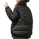 thumbnail image 3 of Chaqueta de invierno de algodón para mujer, informal, sin capucha, de manga larga, con capucha y cierre de cremallera., 3 of 4
