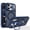 Blue, variant on Shimist for iPhone 17 Pro 6.3" with Built-in Camera Stash Stand Compatible with MagSafe Slim Fit & Lightweight Hard Back Cover Clear Case Matte,Orange