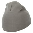 thumbnail image 3 of Cuba Country Three-Letter CUB Flag Embroidered 8 Inch Knitted Short Beanie - Lt Grey OSFM, 3 of 5