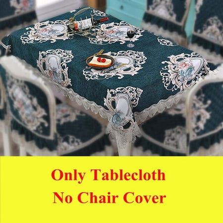 

ASWMXR Luxury European Light Chair Cushion Cover Tablecloth Dining Chair Cushion Table Cover Home Spandex Chair Cover Jacquard Red 1pcs