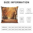 thumbnail image 5 of Pratyus Autumn Leaves Pillow Cases with Zipper Home Decor for Living Room Bedroom Cushion Covers Outdoor Pillow Covers 20x20in, 5 of 5