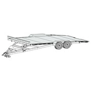 18HT - 19'x82" Hydraulic Car Carrier Trailer DIY Master Plan - 19 How-to Steps w/ Blueprint Paper - Engineer Approved