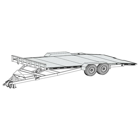 18HT - 19'x82" Hydraulic Car Carrier Trailer DIY Master Plan - 19 How-to Steps w/ Blueprint Paper - Engineer Approved
