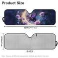 thumbnail image 6 of Uorisanigo Windshield Sun Shade Foldable Moon Purple Butterfly Sun Shade Visor for Jeep Wrangler JL JLU 2018-2024 & JT - Heat Shield Reflector Cover - Blocks UV Rays & Keeps Your Vehicle Cool, 6 of 7