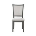 thumbnail image 5 of New Classic Furniture Amy 5-Piece Contemporary Wood Dining Set in Gray, 5 of 11