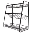 thumbnail image 2 of Countertop Spice Rack, Protective Balustrade 3 Tier Countertop Organizer  For Bathroom, 2 of 8