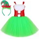 thumbnail image 3 of Disfraz de Grinch para niños, conjunto de vestido tutú de Papá Noel de Navidad, disfraces de monstruo peludo verde para niñas pequeñas, ropa de fiesta de Navidad de Halloween, 3 of 5