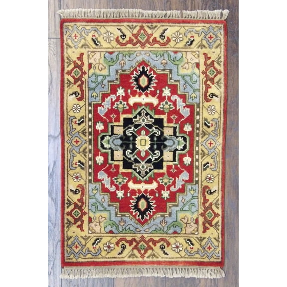 Wahi Rugs Hand Knotted Tribal Sherapi Oushak Natural-dye 2'0"x3'0" -w333