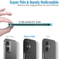 thumbnail image 2 of JETech Ultra Slim (0.35mm Thin) Case for iPhone 12, 6.1-Inch, Camera Lens Cover Full Protection, Lightweight, Matte Finish PP Hard Minimalist Case, Support Wireless Charging (Black), 2 of 7