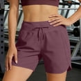 thumbnail image 5 of Lmueinov Women's 7" Athletic Running Long Shorts Workout Hiking Shorts Quick Dry High Waisted Active Zipper Pocket, 2026 Summer Trendy, 5 of 7