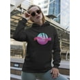 thumbnail image 2 of Two Reaching Hands Hoodie Women -Image by Shutterstock, Female 3X-Large, 2 of 4