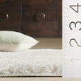 thumbnail image 3 of SAFAVIEH Penelope Kady Solid Shag Runner Rug, Ivory, 2' x 8', 3 of 6