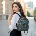 thumbnail image 6 of JIALIOU Mini Backpack Purse for Women Quilted Casual Daypack Small Travel Shoulder Bag, Abstract Cerulean Geometric, 6 of 7