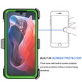 thumbnail image 6 of For Motorola Moto G Play 4G 2024 Case, Takfox Heavy Duty Rugged Defender Full Body Protection Phone Case Cover with Swivel Belt Clip Holster & Built in Screen Protector - Green, 6 of 7