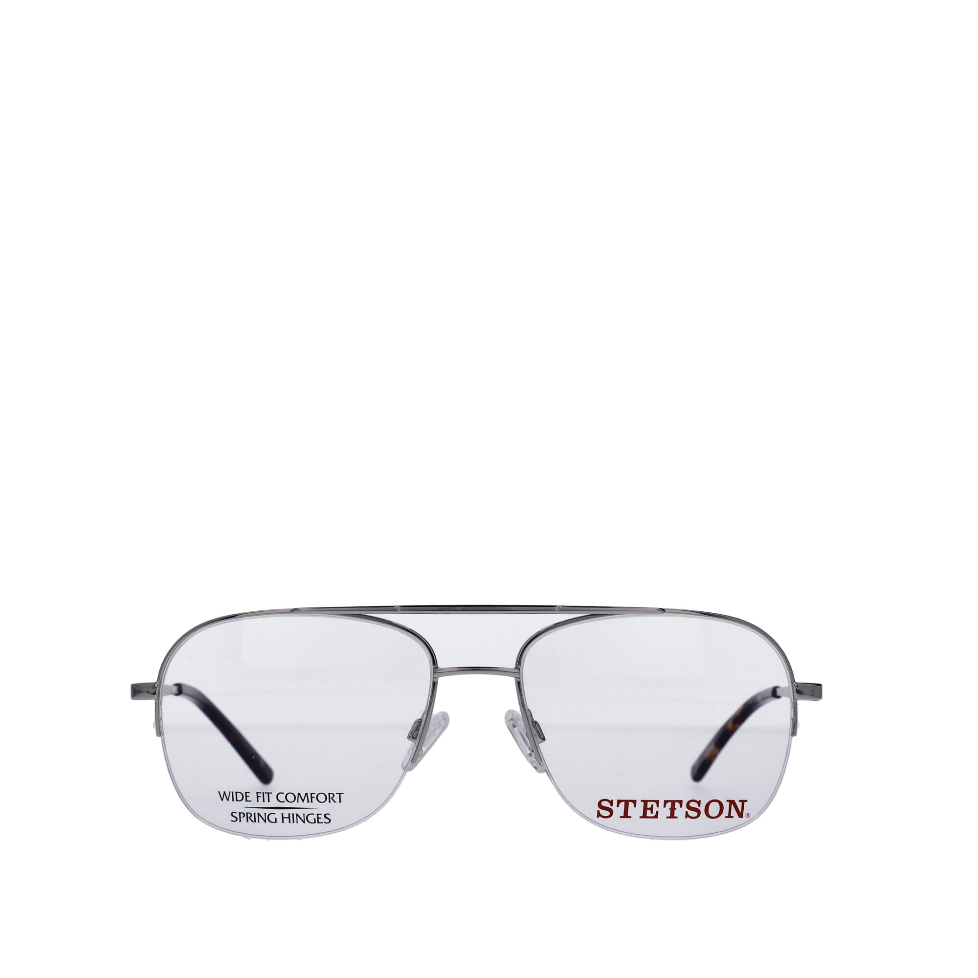 Stetson Men's Square Eyeglasses, ST XL31, Gold, 59-18-150, with Case